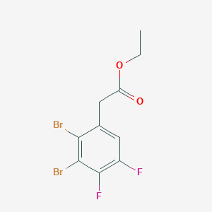 molecular formula C10H8Br2F2O2 B1409880 Ethyl 2,3-dibromo-4,5-difluorophenylacetate CAS No. 1804414-46-7
