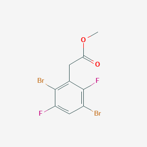molecular formula C9H6Br2F2O2 B1409881 Methyl 2,5-dibromo-3,6-difluorophenylacetate CAS No. 1803715-64-1