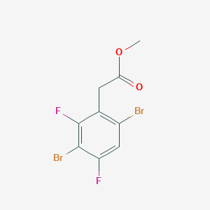molecular formula C9H6Br2F2O2 B1409883 Methyl 3,6-dibromo-2,4-difluorophenylacetate CAS No. 1803783-49-4