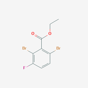 molecular formula C9H7Br2FO2 B1409890 Ethyl 2,6-dibromo-3-fluorobenzoate CAS No. 1804416-98-5