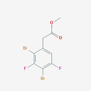 molecular formula C9H6Br2F2O2 B1409891 Methyl 2,4-dibromo-3,5-difluorophenylacetate CAS No. 1806350-60-6