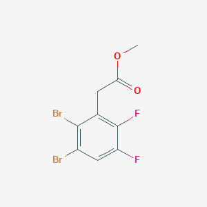 molecular formula C9H6Br2F2O2 B1409894 Methyl 2,3-dibromo-5,6-difluorophenylacetate CAS No. 1806326-49-7