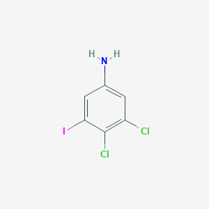 molecular formula C6H4Cl2IN B1409898 3,4-Dichloro-5-iodoaniline CAS No. 1803728-88-2