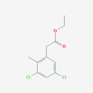molecular formula C11H12Cl2O2 B1409900 Ethyl 3,5-dichloro-2-methylphenylacetate CAS No. 1804516-60-6
