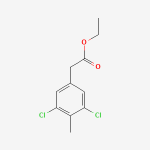 molecular formula C11H12Cl2O2 B1409901 Ethyl 3,5-dichloro-4-methylphenylacetate CAS No. 1806348-04-8