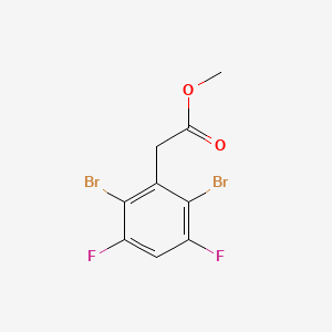molecular formula C9H6Br2F2O2 B1409907 Methyl 2,6-dibromo-3,5-difluorophenylacetate CAS No. 1803816-34-3