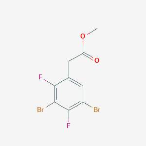 molecular formula C9H6Br2F2O2 B1409909 Methyl 3,5-dibromo-2,4-difluorophenylacetate CAS No. 1807040-65-8