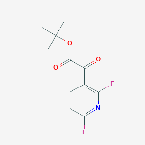 molecular formula C11H11F2NO3 B140991 Tert-butyl 2-(2,6-difluoropyridin-3-YL)-2-oxoacetate CAS No. 155601-70-0