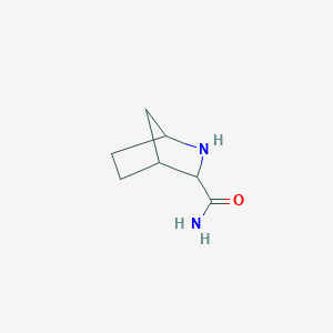 molecular formula C7H12N2O B140992 2-Azabicyclo[2.2.1]heptane-3-carboxamide CAS No. 135793-21-4