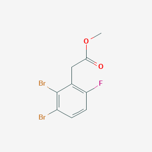 molecular formula C9H7Br2FO2 B1409928 Methyl 2,3-dibromo-6-fluorophenylacetate CAS No. 1806328-61-9