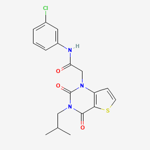 molecular formula C18H18ClN3O3S B14099287 N-(3-chlorophenyl)-2-[3-(2-methylpropyl)-2,4-dioxo-3,4-dihydrothieno[3,2-d]pyrimidin-1(2H)-yl]acetamide 