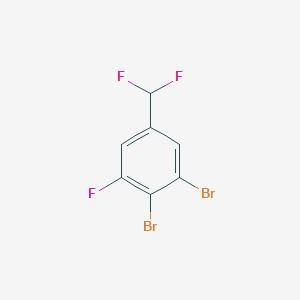 molecular formula C7H3Br2F3 B1409933 3,4-Dibromo-5-fluorobenzodifluoride CAS No. 1806327-81-0