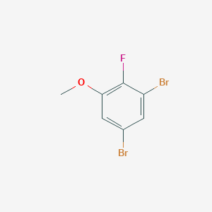 molecular formula C7H5Br2FO B1409944 3,5-Dibromo-2-fluoroanisole CAS No. 1803836-83-0