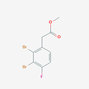 molecular formula C9H7Br2FO2 B1409952 Methyl 2,3-dibromo-4-fluorophenylacetate CAS No. 1803817-37-9