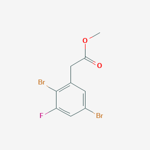 molecular formula C9H7Br2FO2 B1409953 Methyl 2,5-dibromo-3-fluorophenylacetate CAS No. 1803785-34-3