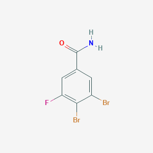 molecular formula C7H4Br2FNO B1409954 3,4-Dibromo-5-fluorobenzamide CAS No. 1806306-35-3