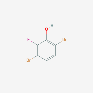 molecular formula C6H3Br2FO B1409955 3,6-Dibromo-2-fluorophenol CAS No. 1803817-30-2