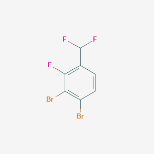 molecular formula C7H3Br2F3 B1409958 3,4-Dibromo-2-fluorobenzodifluoride CAS No. 1803836-97-6