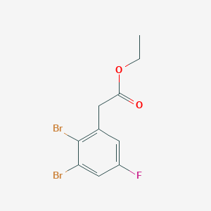 Ethyl 2,3-dibromo-5-fluorophenylacetate