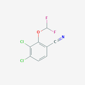 molecular formula C8H3Cl2F2NO B1409965 3,4-Dichloro-2-(difluoromethoxy)benzonitrile CAS No. 1806349-57-4