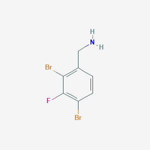 2,4-Dibromo-3-fluorobenzylamine