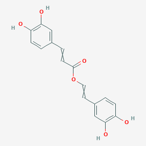 molecular formula C17H14O6 B14099712 2-(3,4-Dihydroxyphenyl)ethenyl 3-(3,4-dihydroxyphenyl)prop-2-enoate 