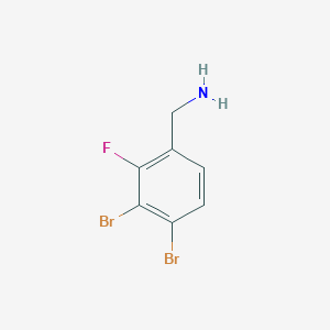 3,4-Dibromo-2-fluorobenzylamine