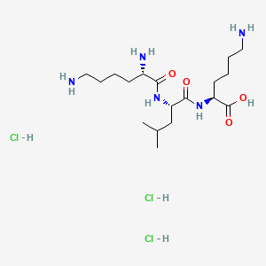 molecular formula C18H40Cl3N5O4 B14099851 H-Lys-Leu-Lys-OH.3HCl 