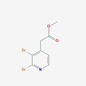 molecular formula C8H7Br2NO2 B1410002 Methyl 2,3-dibromopyridine-4-acetate CAS No. 1807183-23-8