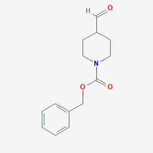 molecular formula C14H17NO3 B141001 Benzyl 4-formylpiperidine-1-carboxylate CAS No. 138163-08-3