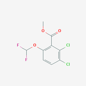 molecular formula C9H6Cl2F2O3 B1410016 Methyl 2,3-dichloro-6-(difluoromethoxy)benzoate CAS No. 1803712-94-8