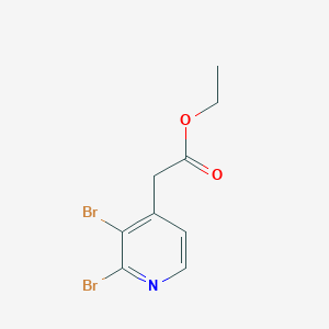 molecular formula C9H9Br2NO2 B1410023 Ethyl 2,3-dibromopyridine-4-acetate CAS No. 1807035-01-3