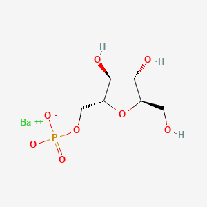 molecular formula C6H11BaO8P B14100297 barium(2+);[(2R,3S,4S,5R)-3,4-dihydroxy-5-(hydroxymethyl)oxolan-2-yl]methyl phosphate 