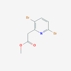 molecular formula C8H7Br2NO2 B1410030 Methyl 3,6-dibromopyridine-2-acetate CAS No. 1804936-27-3