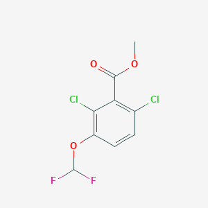 molecular formula C9H6Cl2F2O3 B1410037 Methyl 2,6-dichloro-3-(difluoromethoxy)benzoate CAS No. 1807184-27-5