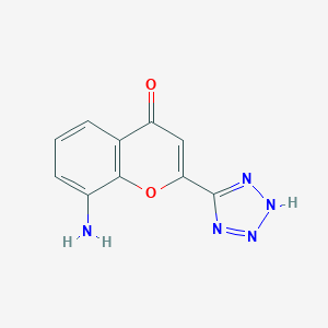 molecular formula C10H7N5O2 B141006 8-Amino-2-(1H-tetrazol-5-yl)-4H-chromen-4-one CAS No. 110683-22-2