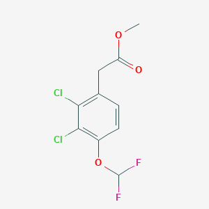 molecular formula C10H8Cl2F2O3 B1410089 Methyl 2,3-dichloro-4-(difluoromethoxy)phenylacetate CAS No. 1804885-12-8