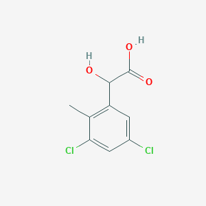 molecular formula C9H8Cl2O3 B1410114 3,5-Dichloro-2-methylmandelic acid CAS No. 1803836-50-1
