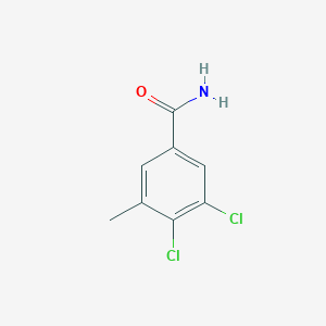 molecular formula C8H7Cl2NO B1410126 3,4-Dichloro-5-methylbenzamide CAS No. 1804896-21-6