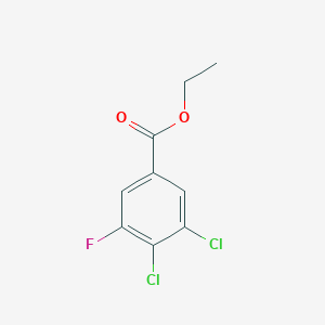 molecular formula C9H7Cl2FO2 B1410136 Ethyl 3,4-dichloro-5-fluorobenzoate CAS No. 1803835-29-1