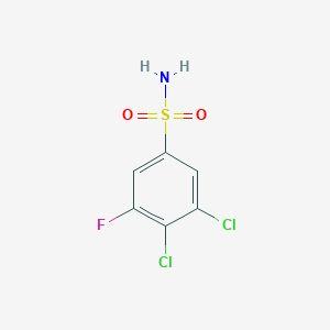 molecular formula C6H4Cl2FNO2S B1410145 3,4-Dichloro-5-fluorobenzenesulfonamide CAS No. 1806298-76-9