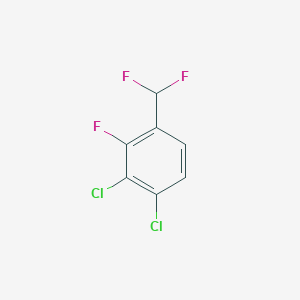 molecular formula C7H3Cl2F3 B1410155 3,4-Dichloro-2-fluorobenzodifluoride CAS No. 1805127-72-3