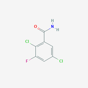 molecular formula C7H4Cl2FNO B1410166 2,5-Dichloro-3-fluorobenzamide CAS No. 1807039-54-8