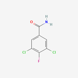 molecular formula C7H4Cl2FNO B1410167 3,5-Dichloro-4-fluorobenzamide CAS No. 1803784-16-8
