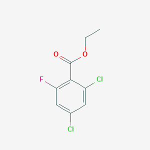 molecular formula C9H7Cl2FO2 B1410169 Ethyl 2,4-dichloro-6-fluorobenzoate CAS No. 1803807-03-5