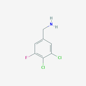 molecular formula C7H6Cl2FN B1410170 3,4-Dichloro-5-fluorobenzylamine CAS No. 1803784-25-9