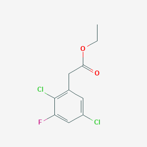 molecular formula C10H9Cl2FO2 B1410174 Ethyl 2,5-dichloro-3-fluorophenylacetate CAS No. 1803728-48-4