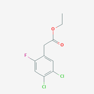 molecular formula C10H9Cl2FO2 B1410175 Ethyl 4,5-dichloro-2-fluorophenylacetate CAS No. 1805479-66-6