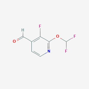 2-Difluoromethoxy-3-fluoro-4-formylpyridine