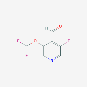 3-Difluoromethoxy-5-fluoro-4-formylpyridine